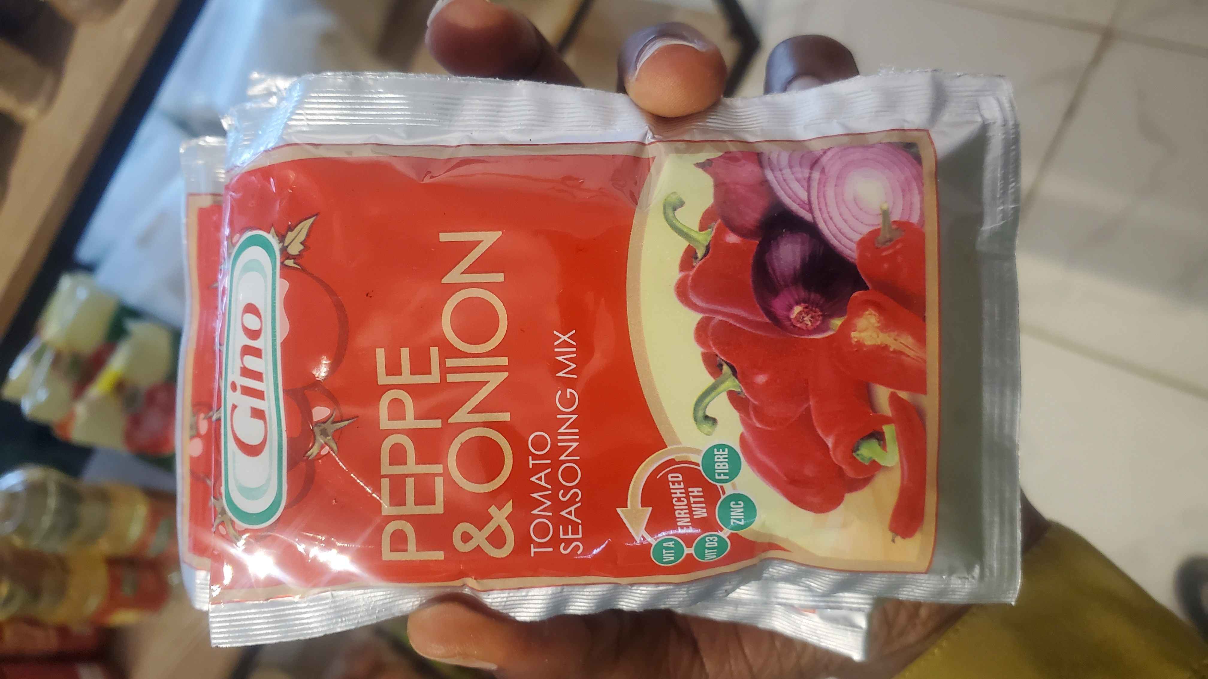 Gino Peppe & Onion Tomato Seasoning Mix | Roll