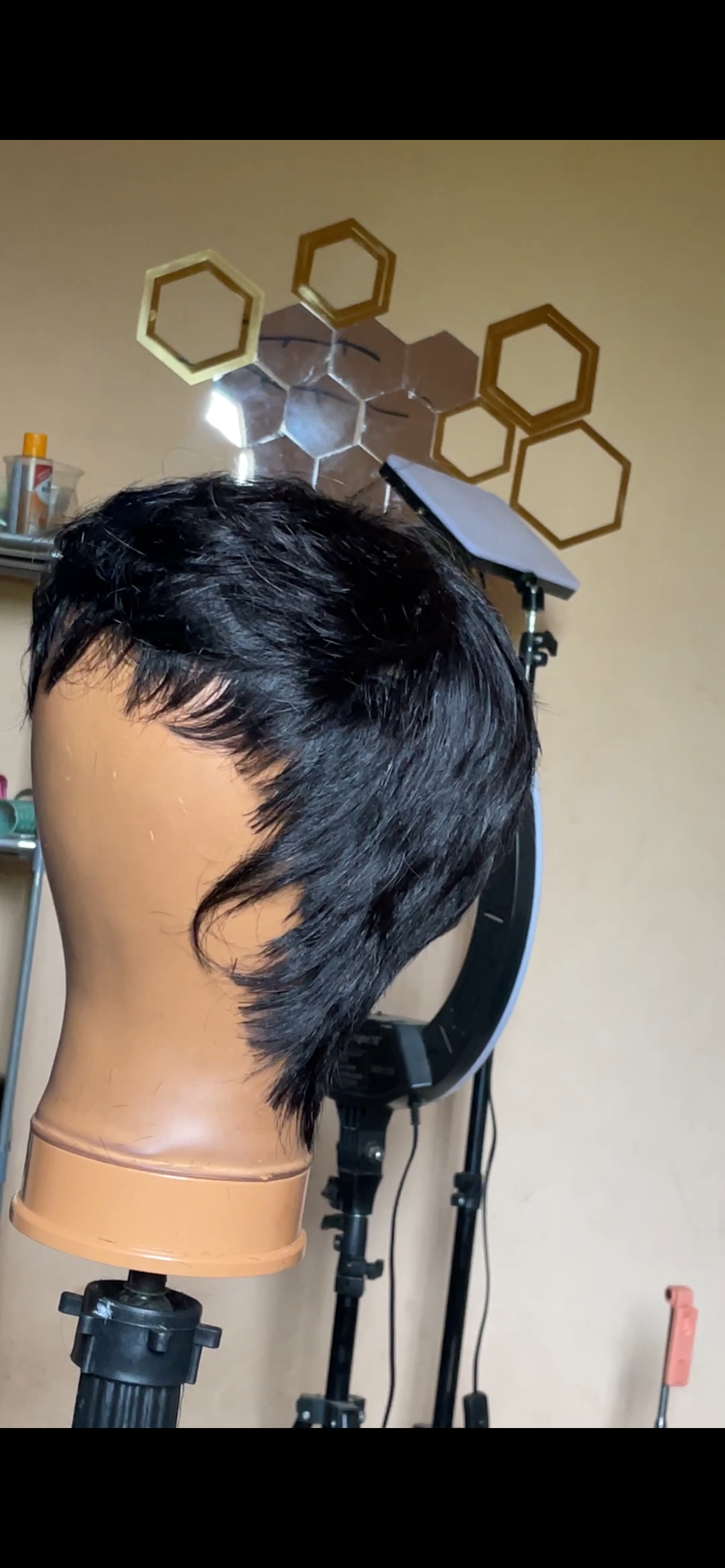 Pixie cut wig