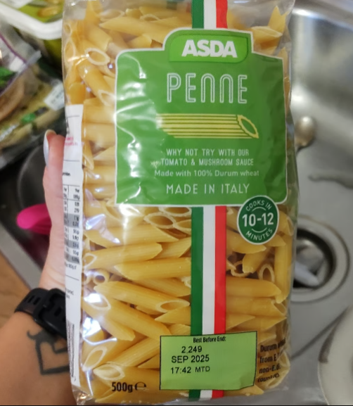 Asda Penne Pasta
